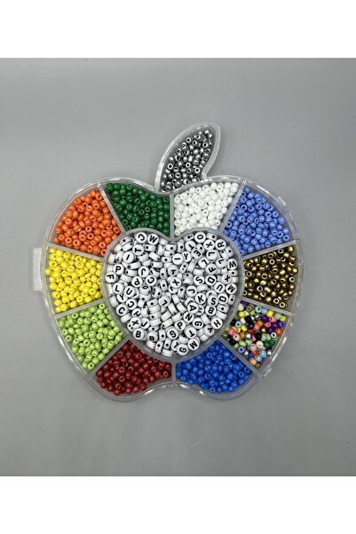 Egem aksesuar 11 цветни пясъчни мъниста, букви, смесен комплект, рибарска лин...