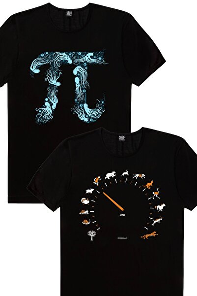 ROCKANDROLL Deep Pi, Speedometer Tricou pentru bărbați Eco Pack de 2
