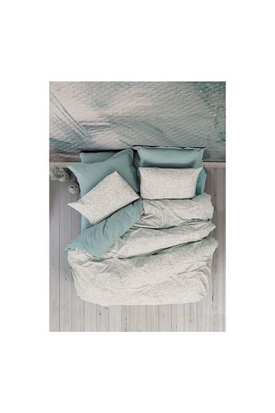 Cotton Box Σετ Παπλωματοθήκη Petite Διπλό Βαμβακερό Drops Mint