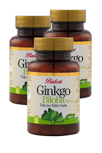Balen Ginkgo Biloba Tableti 60 X 600 mg 3 Kutu
