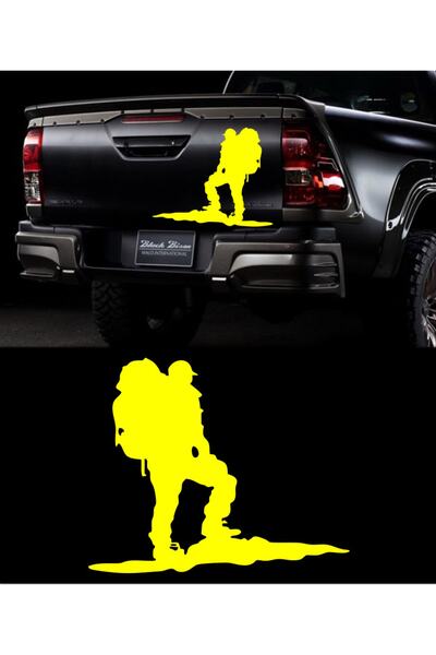 Melek Pazarı ملصق سيارة بشري متسلق الجبال مقاس 40 × 40 سم