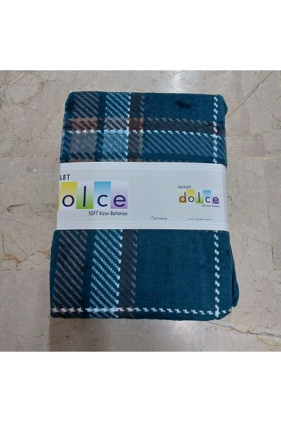 Dolce Soft Mink Double Blanket / Petrol Plaid
