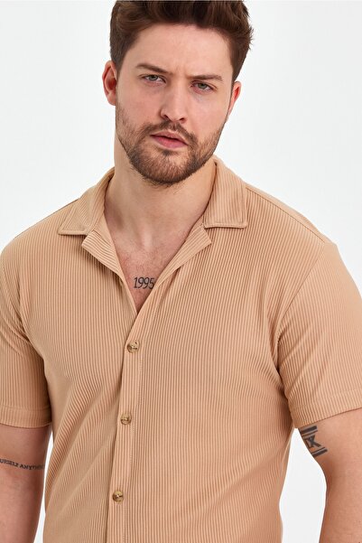 WAMOSSALAPLI Трикотажна риза с къси ръкави