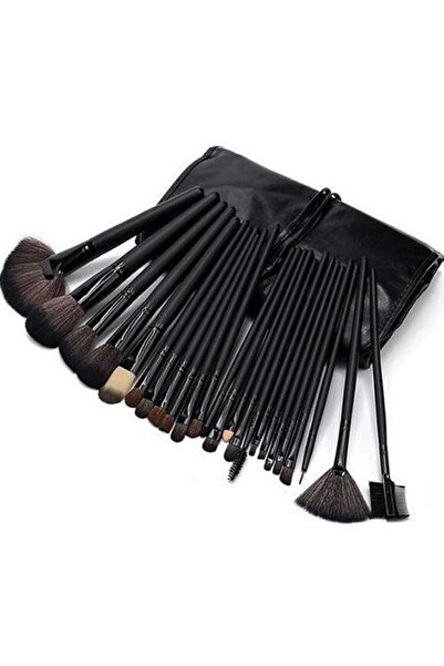 Fontenay Black 24-Piece Professional Makeup Brush Set