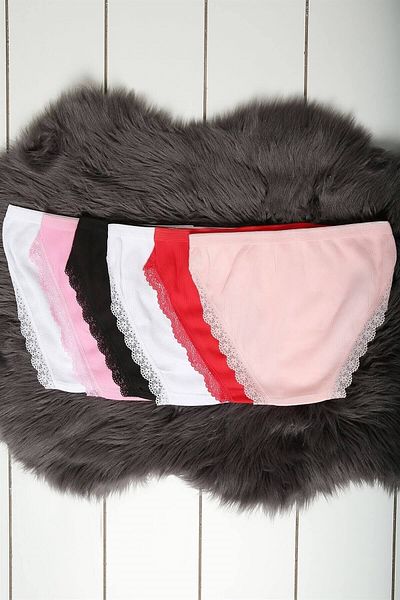 ÇamaşırcımShop Pachet de 12 chiloți de bikini Passion 0517 cu dantelă pe picior