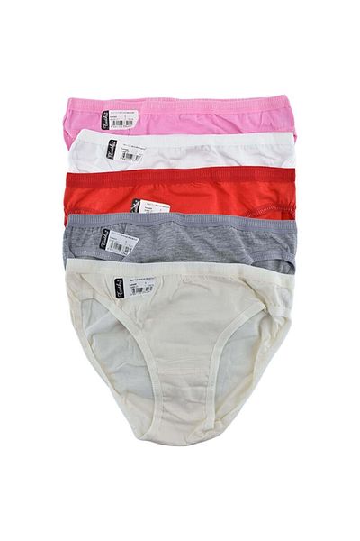 ÇamaşırcımShop Tutku 0531 Nevra Pachet de 6 chiloți de bikini din elastan cu talie elastică