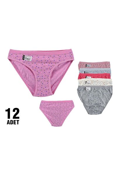 ÇamaşırcımShop Συσκευασία 12 Σλιπ μπικίνι Passion 0803 Star Elastan