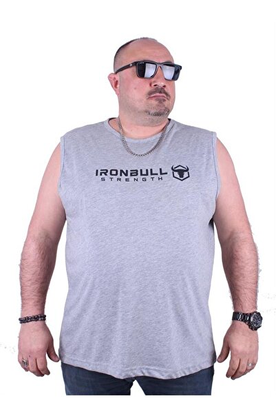 Starbattal Tricou fără mâneci cu imprimeu pentru bărbați mărimi mari Iron Bul...