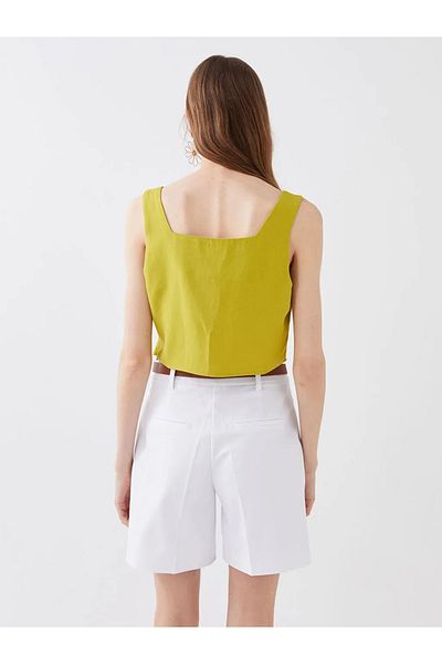 LC Waikiki Γυναικεία μπλούζα Lcw Vision Square Straight Crop