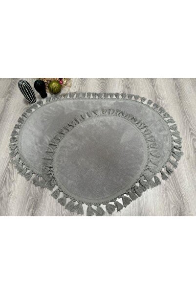 Myevilla My Evilla Modern Dekoratif Simirna Peluş Oval Ponpon Saçaklı Klozet ...