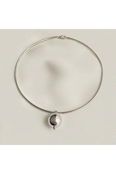 Okkostore Devin Top Detaylı Ring Choker Kolye