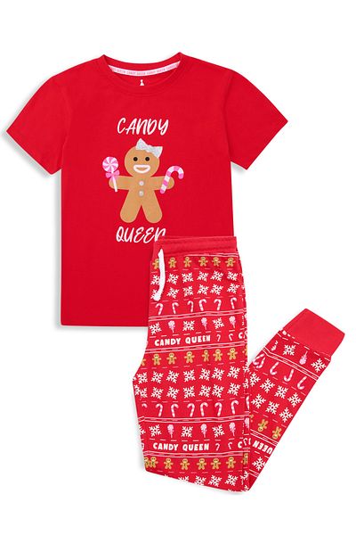 Threadgirls Pyjama - Rot - Landschaft