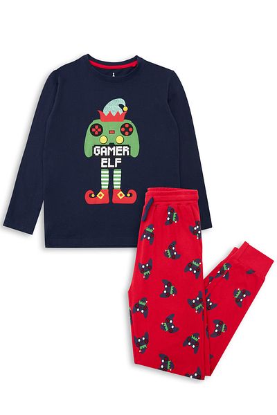 Threadboys Pyjama - Dunkelblau - Landschaft