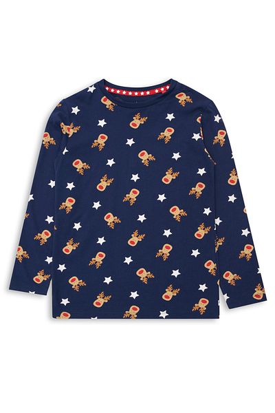 Threadboys Pyjama - Dunkelblau - Animal Print