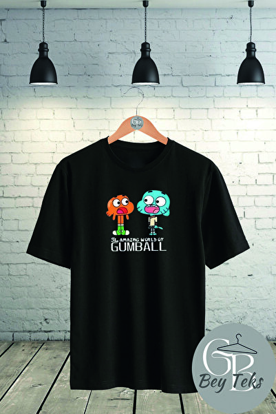 BEYTEKS تي شيرت مطبوع كبير الحجم للجنسين