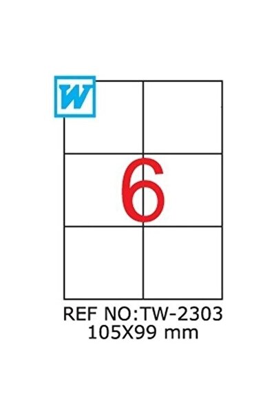 A1 Etiket Pia Laser Label TW-2303 100 A4 listova laser naljepnica 105 x 99 mm...