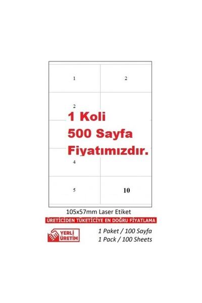 A1 Etiket Pia Laser Label TW-2610 100 A4 listova laser naljepnica 105 x 57 mm...