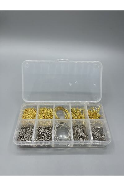 Egem aksesuar 640 Adet Küpe Kolye Bileklik Yapım Seti