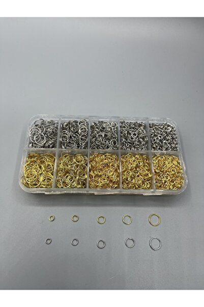 Egem aksesuar مجموعة حلقات ربط معدنية معلبة/خاتم مجوهرات 1500 قطعة