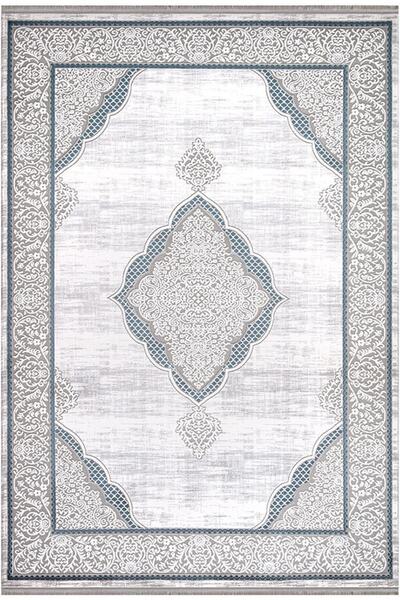 İpek Mekik Halı Sardes 6933a Yumuşak Dokulu Modern Ve Geleneksel Desenli Üst ...