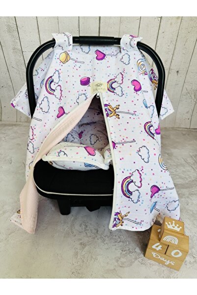 JUNİPERUS Kışlık Pikeli Müslin Puset Örtüsü Ve Anakucağı Minderi