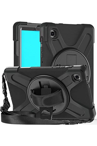 m.tk moveteck Samsung Galaxy Tab S6 Lite Sm-p610 P615 P617 Kılıf Askılı Zırh Tank Military Dönen Standlı Defender