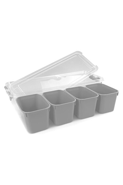 MS Glassware Hobby Life 4-Compartment Deep Grand Organizer Box 3.5 Liters