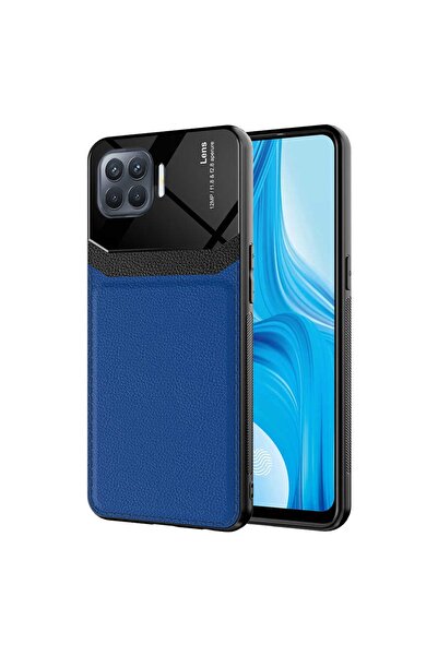 ZM STORE Oppo Reno 4 Lite Kılıf Parlak Yüzey Deri Görünümlü Kapak