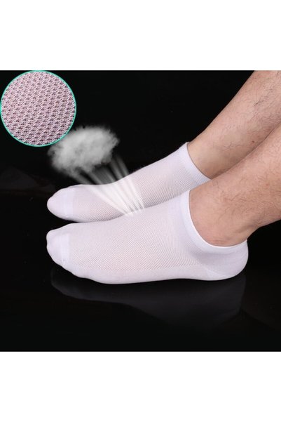 Çorapmia 6 pari muških belih bambusovih nevidljivih (tenisica) sportskih čarapa