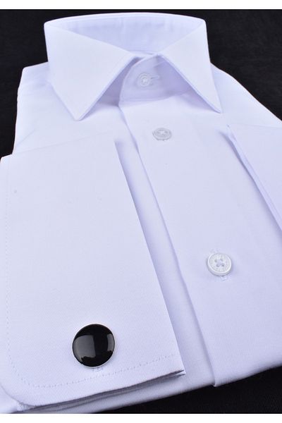 TWO HANDS 2022 Slimfit Cufflined Shirt/white/m