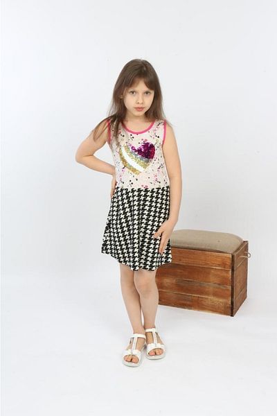 POLYMOOD Color Changing Sweetheart Sequin Girls' Dress