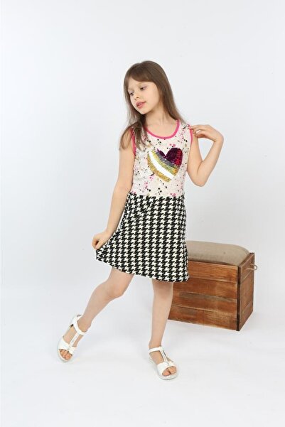 POLYMOOD Color Changing Sweetheart Sequin Girls' Dress