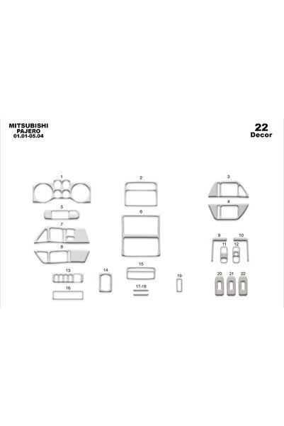 meriç cockpit design ميريتش ®   ميتسوبيشي باجيرو توربيدو امامي مطلي الومنيوم ...