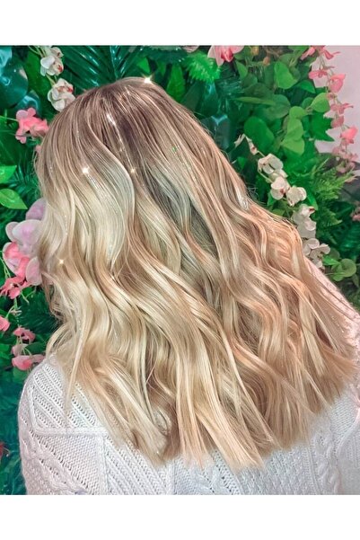 AKOLİFE Ασημί Χρώμα Hair Extension Sparkle Side Hairpiece Hair Sparkle Hair Tinsel