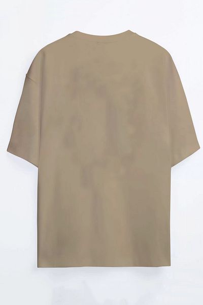 Harmandar Μπλουζάκι Hellfire Club Printed Unisex Μαύρο - Πορτοκαλί - Μπεζ Oversize