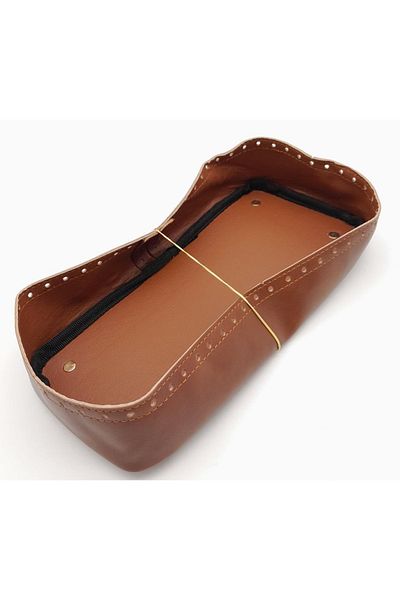 angel çanta aksesuar Tan Artificial Leather 28x13 Cm High Bag Base Light Gold Metal