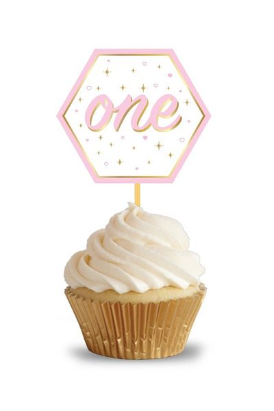 Big Party One Pink Foil Printed Toothpick 10 pcs