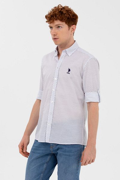 U.S. Polo Assn. Тъмносиня риза с дълъг ръкав Fudge