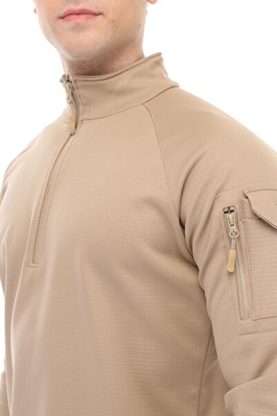 GHASSY CO. Men's Water and Windproof Ripstop Military Tactical Army Combat Half Zipper Coat