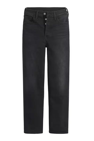Levi's Cotton High Waist Straight Leg Ribcage Straight Ankle Jeans Denim Pants 72693