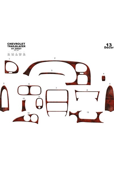 meriç cockpit design ميريتش ®   شيفروليه تريل بليزر تراك أمامي مطلي باللون ال...