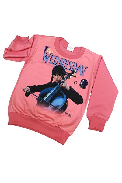 YDBKStore Girl's (3-8) Wednesday Digital Printed 0 Collar Seasonal Long Sleev...