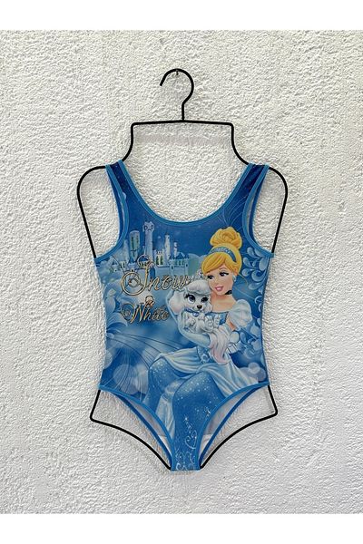 Rs Ramuni Costum de baie pentru fete, albă ca zăpadă, cu modele, cu imprimeu digital, pentru piscină