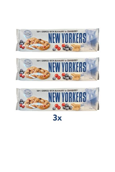 New Yorker 3x Yaban Mersinli Kızılcık Yumuşak Kurabiye 175 Gr