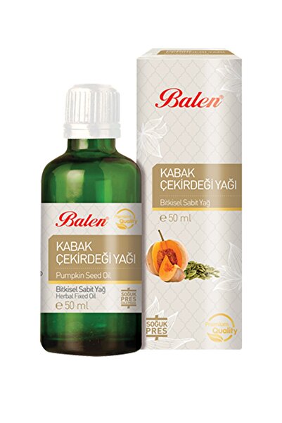 Balen Kabak Çekirdeği Yağı Doğal Bitkisel Sabit Yağ 50ml Saf Yağ 50 Cc. Kabak...