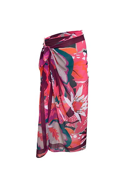 Bolder Emily Multi Color Silk Chiffon Pareo
