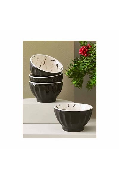Paşabahçe Ceramic Bowl Set of 4