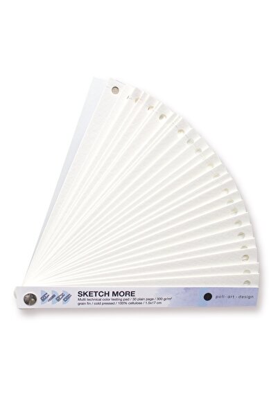 Poli Art Design لوحة ألوان لولبية مثقبة 1.5 × 17 سم (لألوان مائية ورسومات) 30...