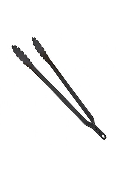 Dame Marie Black Stainless Steel BBQ Grill Meat Fish Tongs