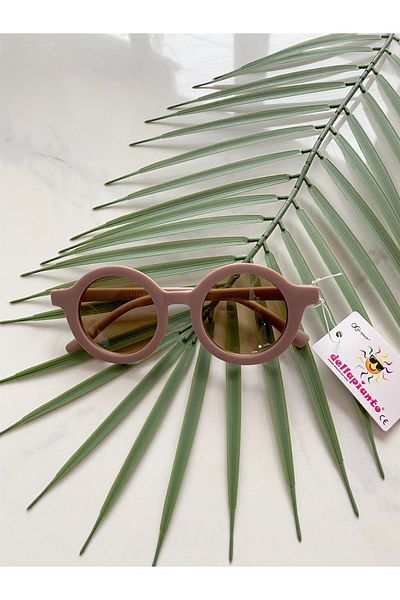 Jaju Baby Powder Brown Glass Scandinavian Children's Sunglasses